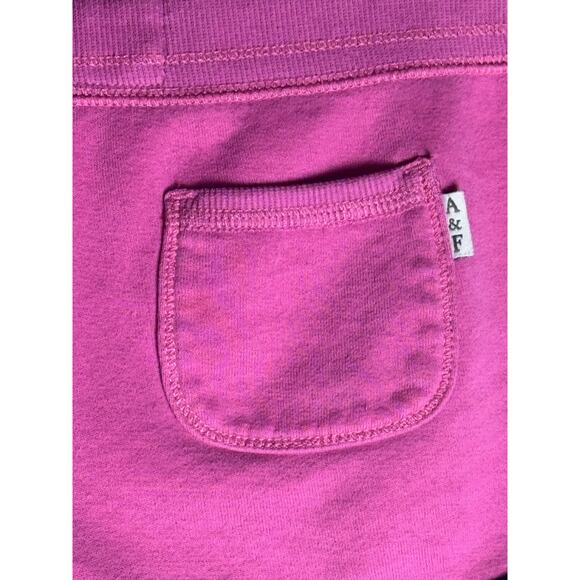 Abercrombie & Fitch Pink Y2K Sporty Sweat Micro Booty Mini Shorts Lounge Sz S - Picture 5 of 8